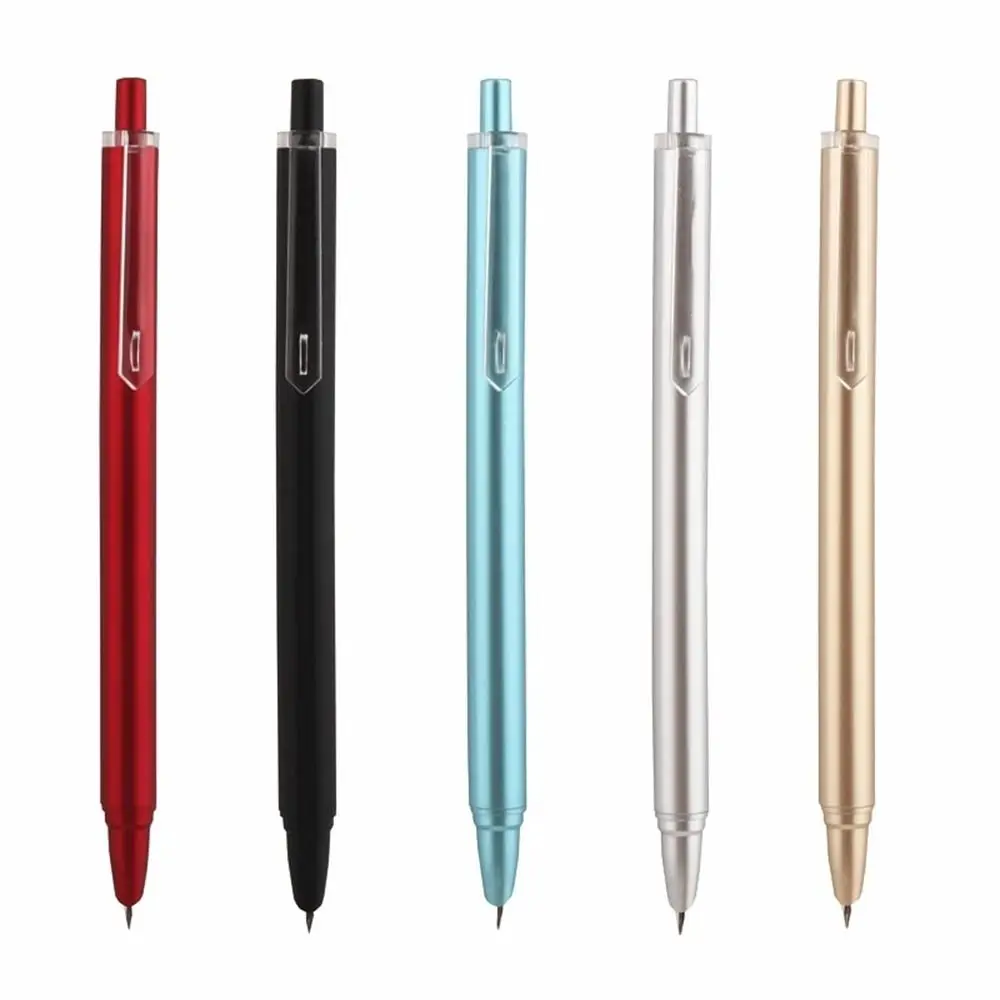 

School Supplies Office Business Student Stationery Metal Fountain Pen Retractable Fountain Pen Signature Pen Press Fountain Pen