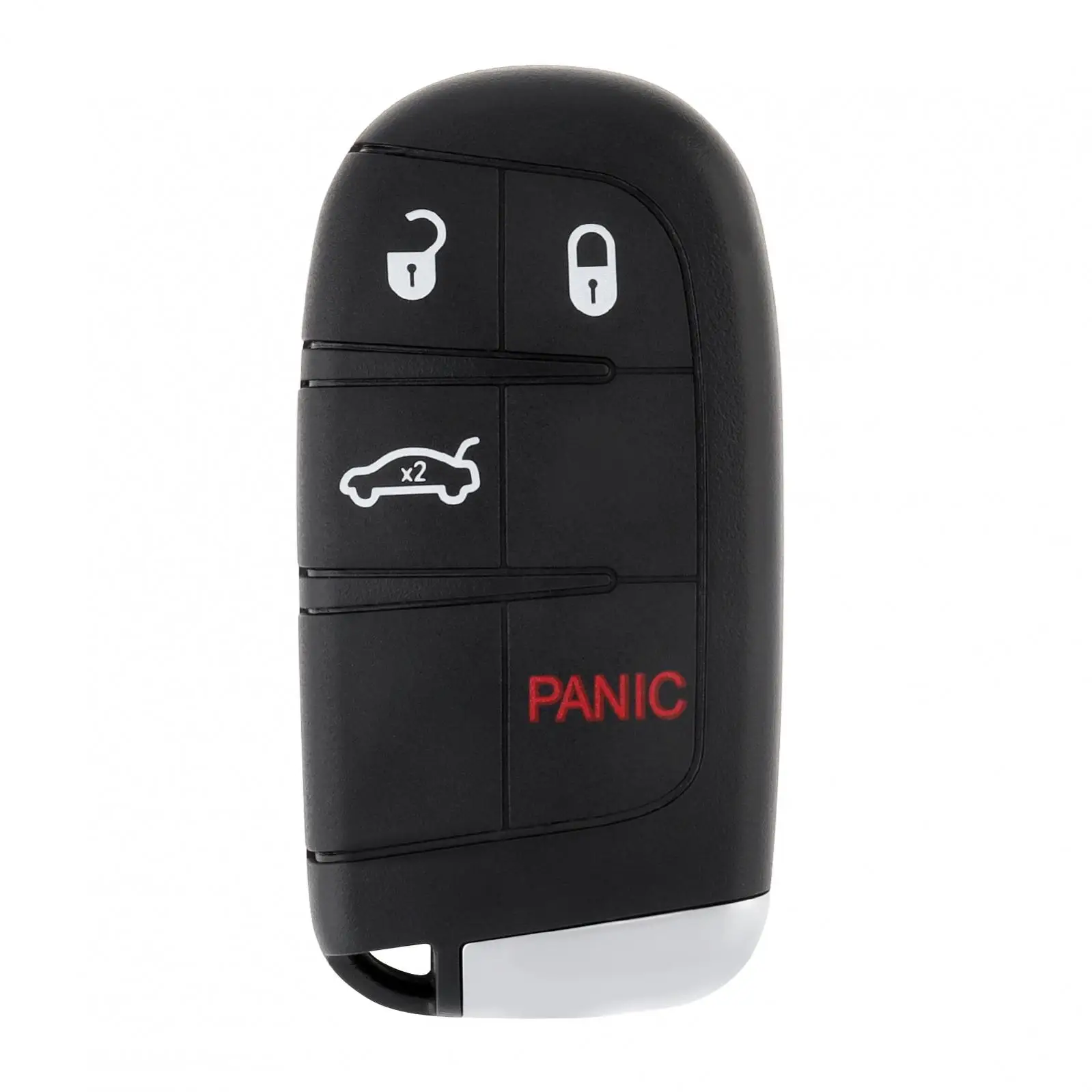 Substituição remoto chave fob caso capa, resistente ao desgaste, entrada keyless, 4 botões, fob shell, apto para Dodge, Chrysler