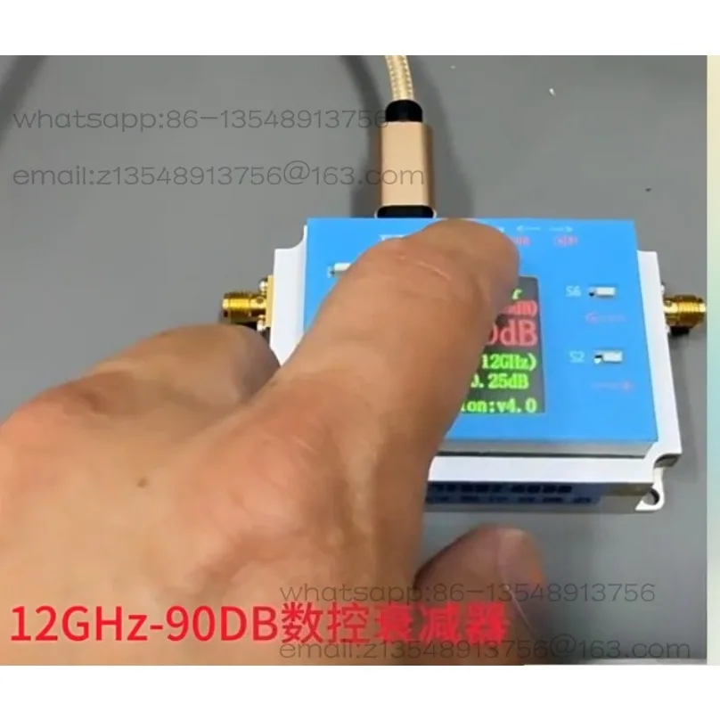 3G 6G 8G 12G Digital Programmable Attenuator 90DB Step 0.25DB High Isolation Sensitivity Measurement