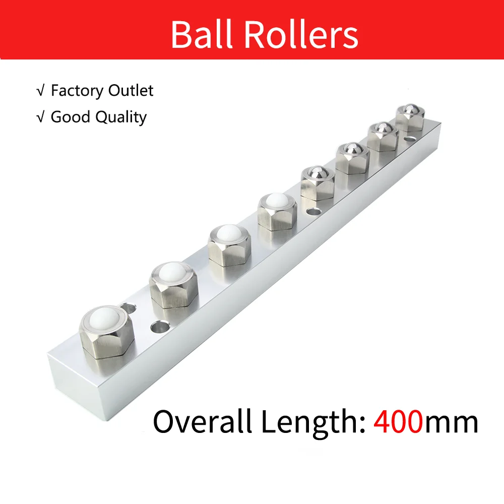 

Wholesale QB333 Heavy Duty Ball Roller Transfer Unit with Nylon and Steel Ball Conveyor Roller Plunger Ball Overall Length:400mm