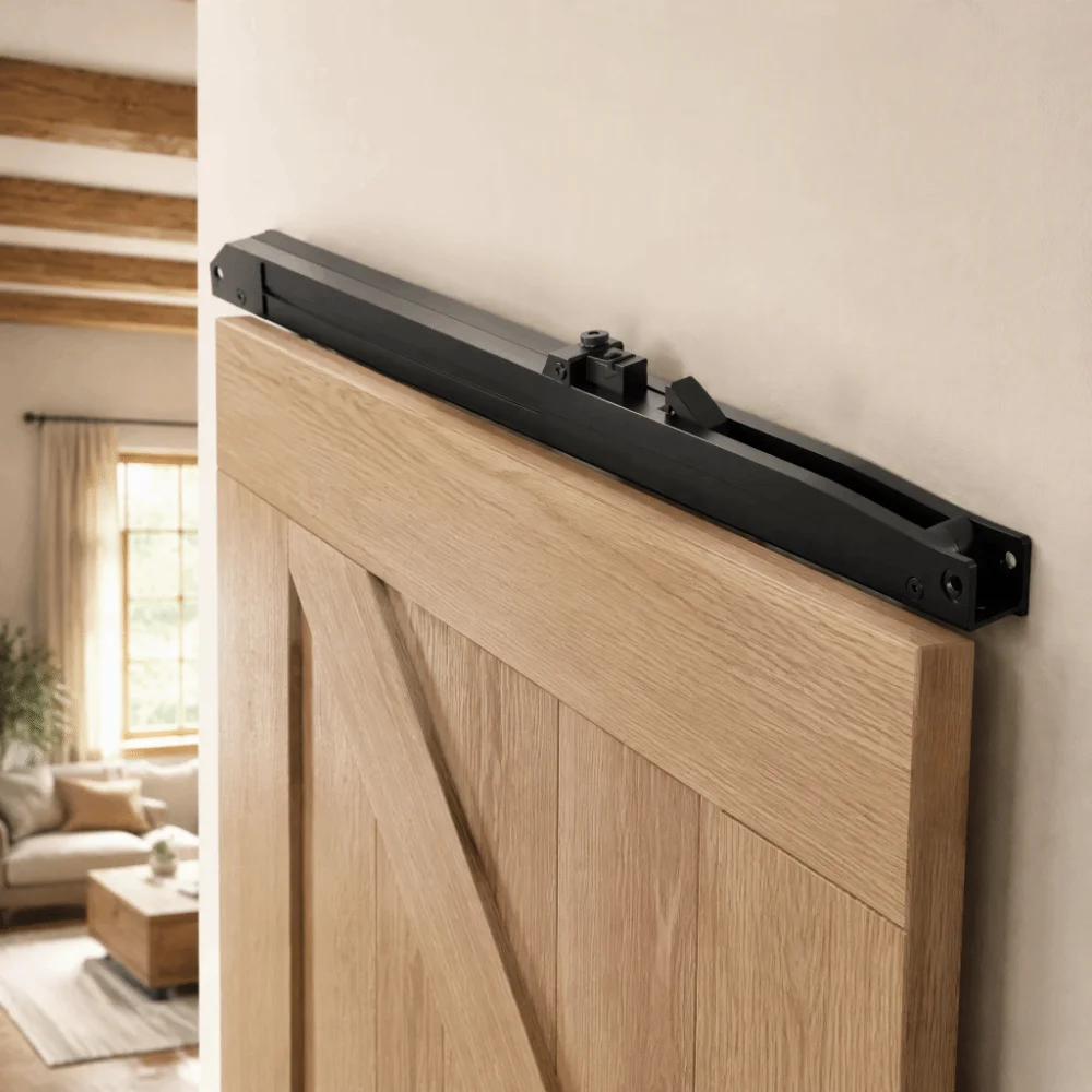 2 set Upgraded Barn Door Damper Kit Easy Installation Quiet Barn Door Soft Close Mechanism Sliding Door Buffer Damper Home
