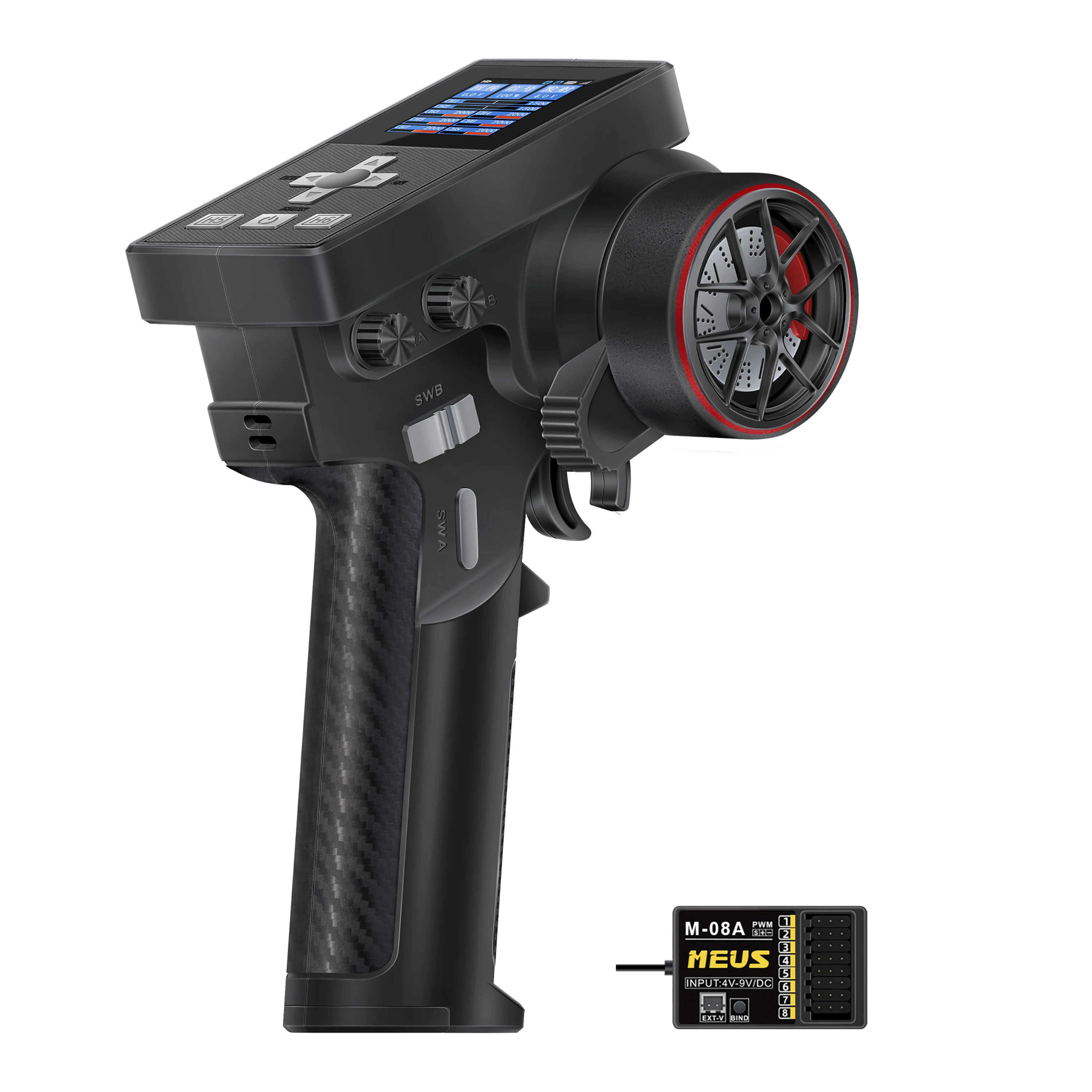 MEUS RACING ME-8B RC الارسال 8 قنوات 2.4 جيجا هرتز واستقبال ل RC الزاحف سيارة قارب TRX4 TRX4M SCX10 24 ترقيات أجزاء