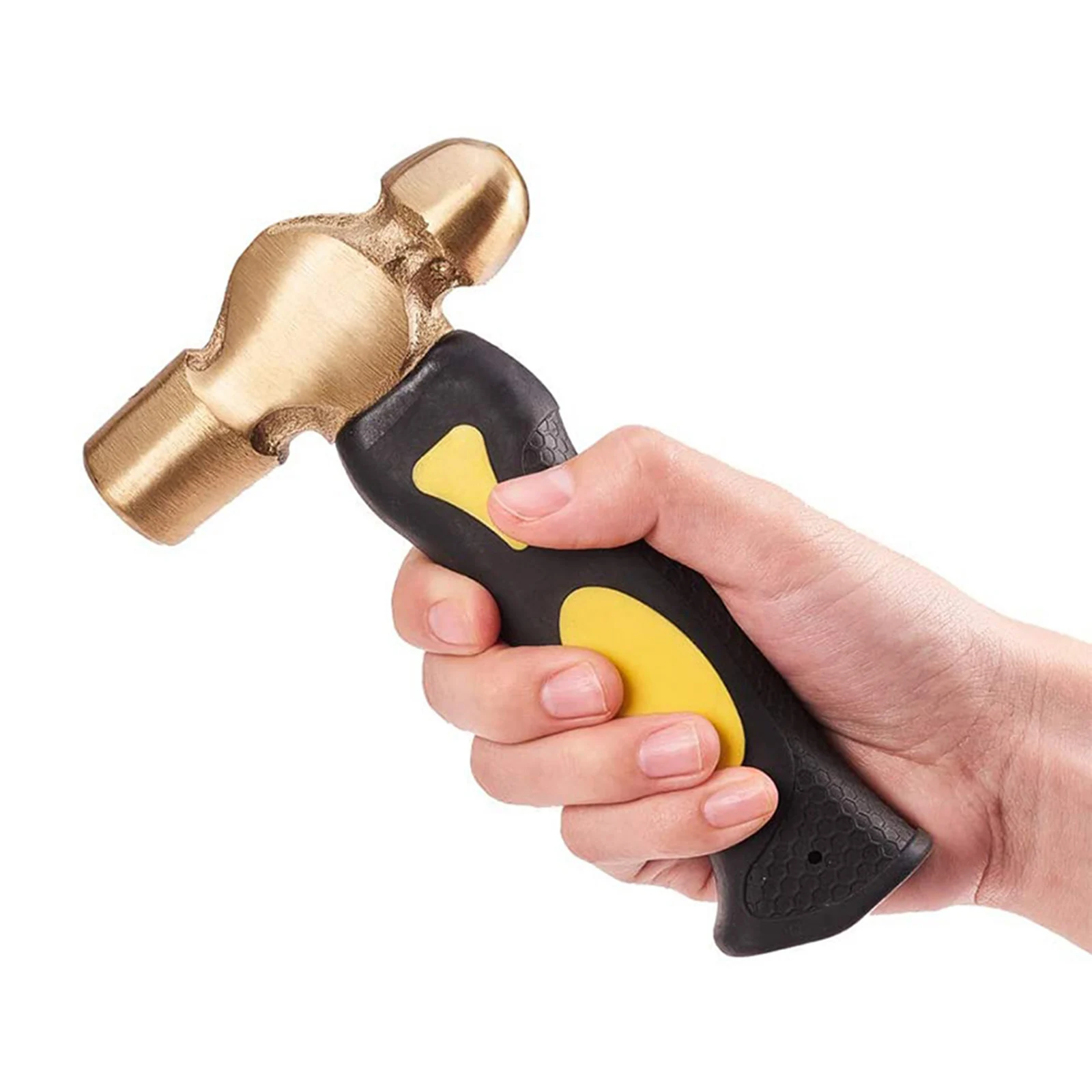 Imagem -03 - Martelo de Latão com Cabeça Plana de Malho Punho Curto Design Aperto Confortável Perseguindo Martelo para Artesanato Artes Suprimentos Acessórios 1lb