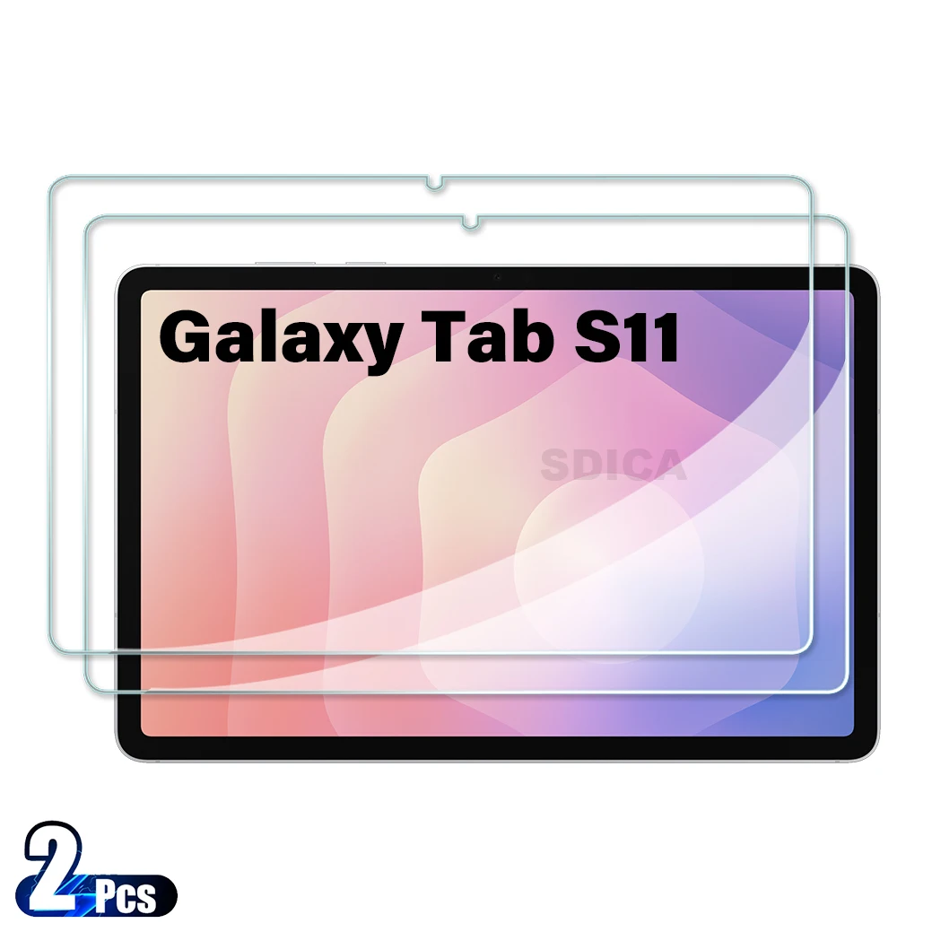 

2PCS For Samsung Galaxy Tab S11 5G Tempered Glass Screen Protector 11.0 inch Tablet Anti Scratch HD Protective Film SM-X730 X736