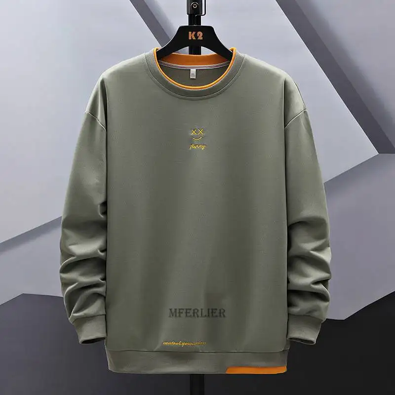 

High quality men's hoodie spring autumn plus size 8XL sweatshirt long sleeve T-shirt pullover sweatshirt