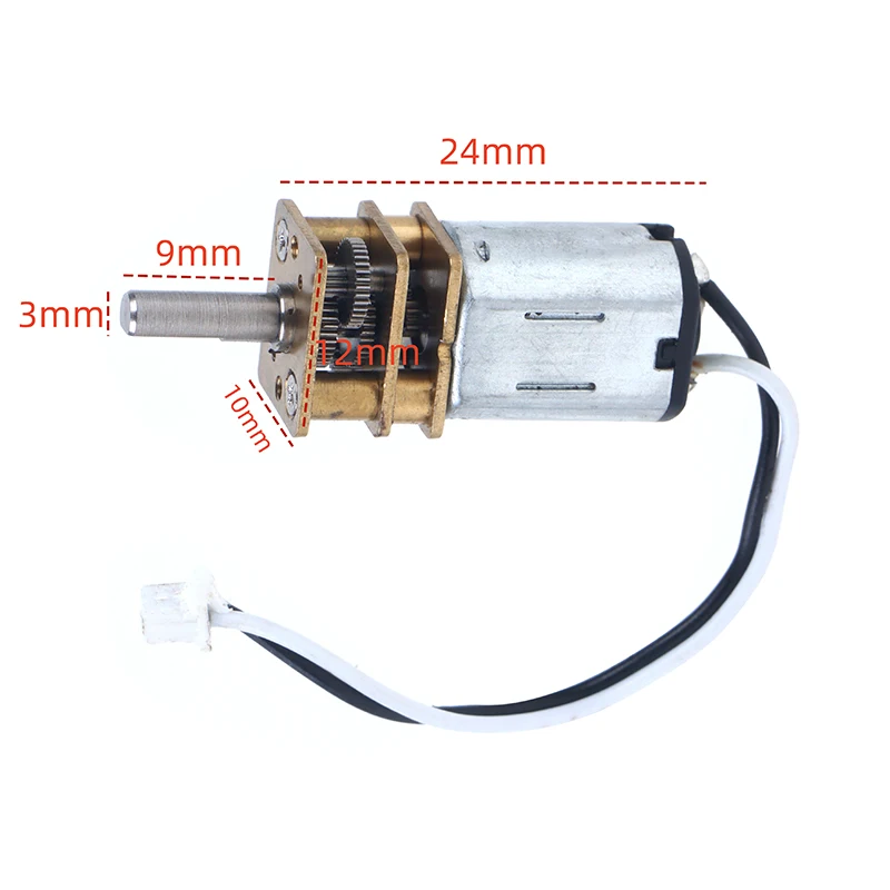 DC 3V-6V N20 Mini Metal Gear Motor with Gearwheel DC Motor DIY Electronic Accessories 24-48 RPM