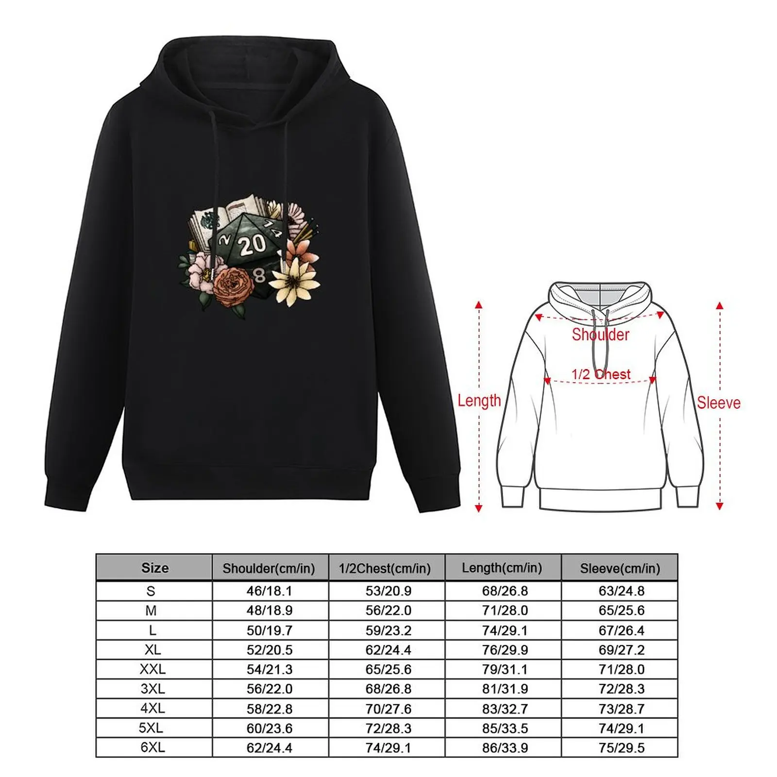 Dungeon Master D20 - Tabletop Gaming Dice Pullover Hoodie mens clothes autumn clothes new in hoodies & sweat-shirt