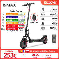 iScooter i9MAX Electric Scooter 10 Inch 500W Motor 36V 10Ah Battery 30-40km Range 30km/h Speed Dual Honeycomb Tires With APP