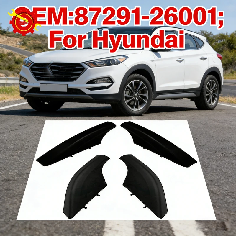 

For Hyundai Santa Fe Santafe 2002-2006 Roof Car Rack Cover Front Rear Left Right Middle Luggage Bar Rail End Shell Plasitc Cover
