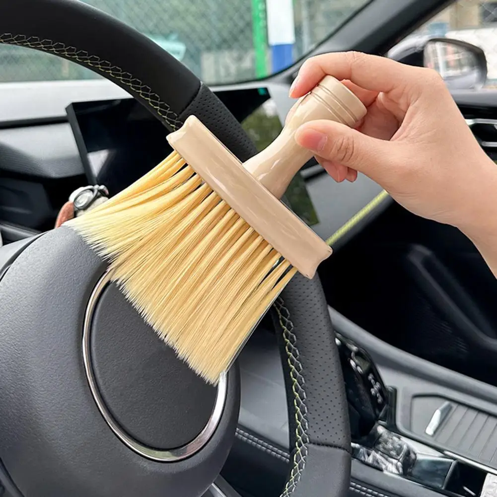 

Car Brush Compact Car Tool Efficient Car Brush for Dust Dirt Removal Soft Bristle Detailing Tool for Dashboard Air Conditioner