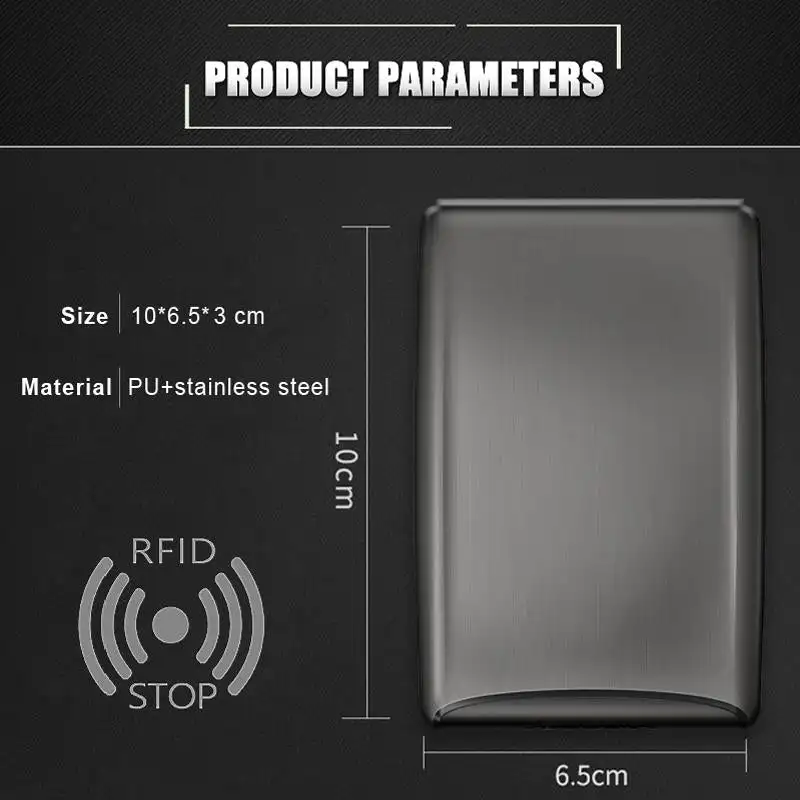 Универсальный Карманный Кошелек для кредитных карт, кошелек для хранения визитных и именных карточек, мужской и женский безопасный кошелек с RFID-защитой и выдачей