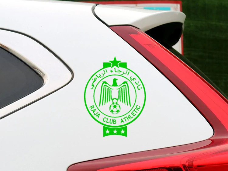 Car Stickers Morocco Raja Casablanca Football Reflective Decals For Fuel Tank Cap Trunk Bumper Windshield Motorcycles