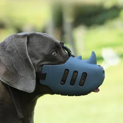 Pet Dog Muzzle Soft Silicone Pet Mouth Mask for Small Medium Dogs Breathable Stop Barking Biting Chewing Muzzle Dog Supplies