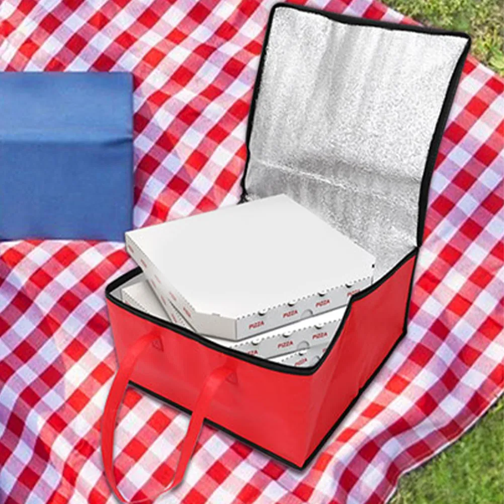 2Pcs Food Preservation Bag Insulated Travel Cooler Bag Catering Delivery Pizza Warmer Thermal Insulation Food Carrier Portable - view 4