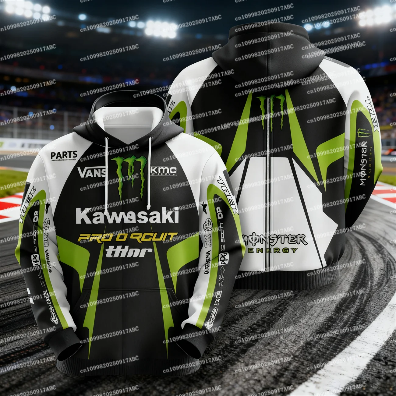 (كاواساكي) الرجال هوديي Y2K كاواساكي هوديي ملابس رياضية عالية الجودة الرجال الهيكل العظمي هوديي الشارع دراجة نارية موحدة الكبار هوديي