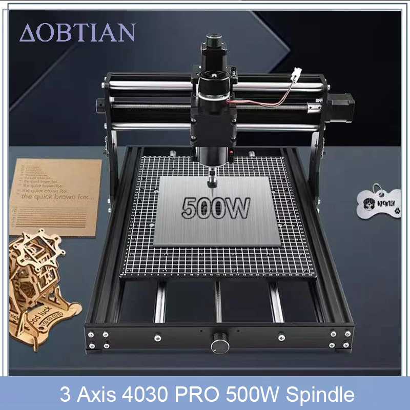 New 4030 Pro CNC Engraving Cutting Machine 500W Spindle Compatible For Wood Acrylic Stainless Steel Leather Ceramic Plastic