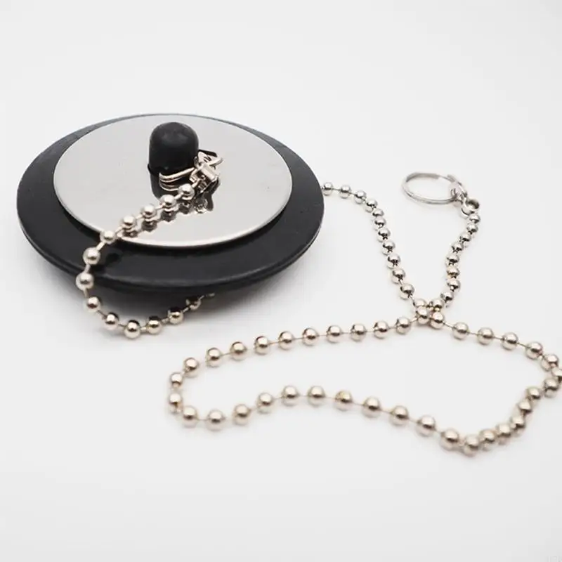 367D Universal Kitchen Sink Stopper -Garbage Disposal Plug Sink Sink Plug Steflical Steel and Rubber 1pc