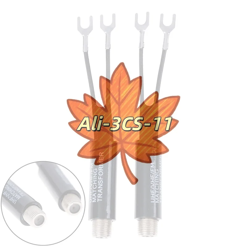 

2Pcs UHF/VHF/FM/TV 75-300 Ohm Balun Transformer - Antenna Signal Booster for TV/Radio/Digital Antennas