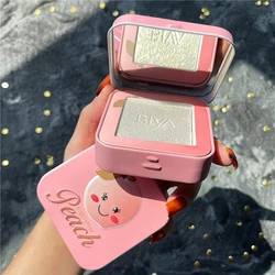 Peach Highlight Powder Diamond Glitter Pearlescent Face Contour 3D Brighten Mashed Potatoes Trimming Natural Color Korean Makeup