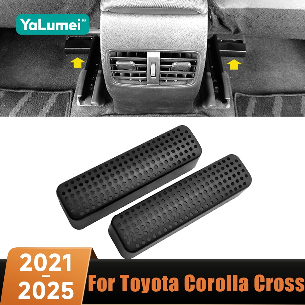 Car Seat Under Air Conditioner AC Duct Vent Outlet Dust Plug Cover For Toyota Corolla Cross XG10 2021 2022 2023 2024 2025 Hybrid