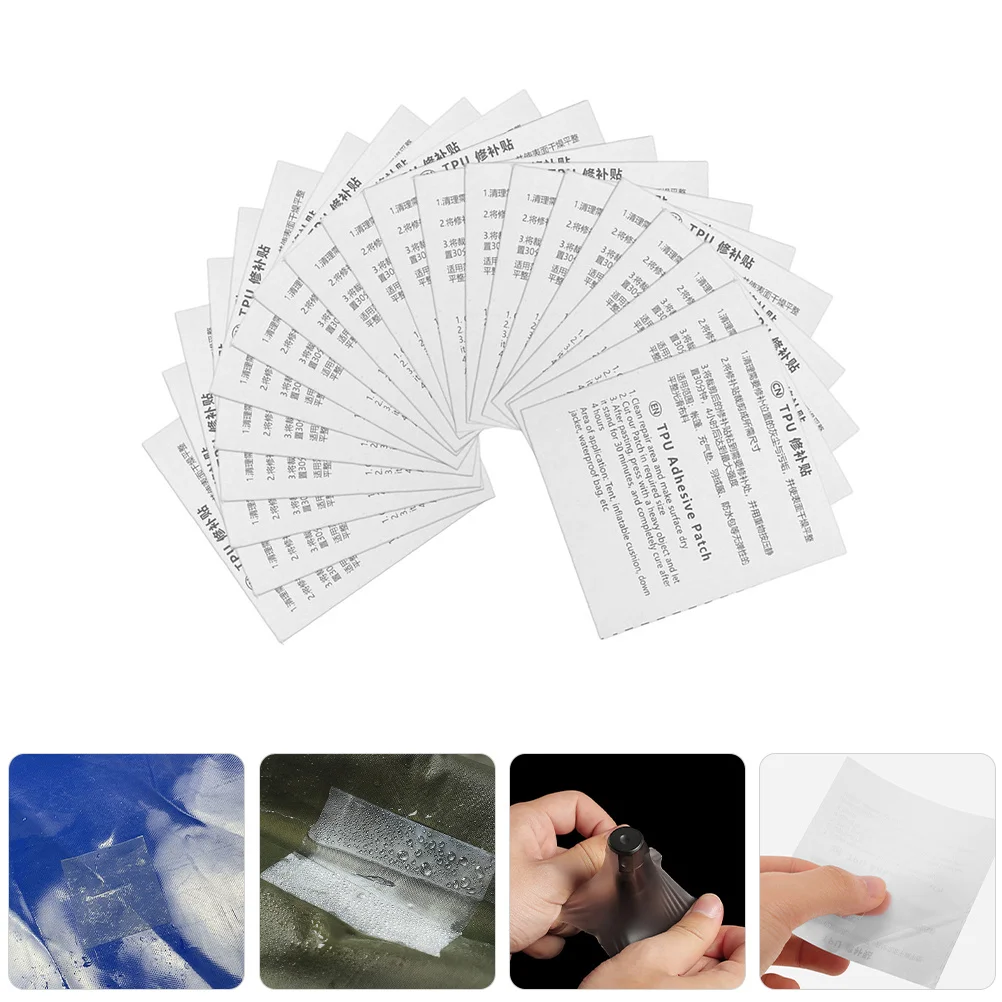 

20 шт. универсальный ремонтный патч самоклеящаяся лента из ТПУ для надувного матраса кольцо для плавания дождевая одежда надувные изделия ремонтный комплект заплат