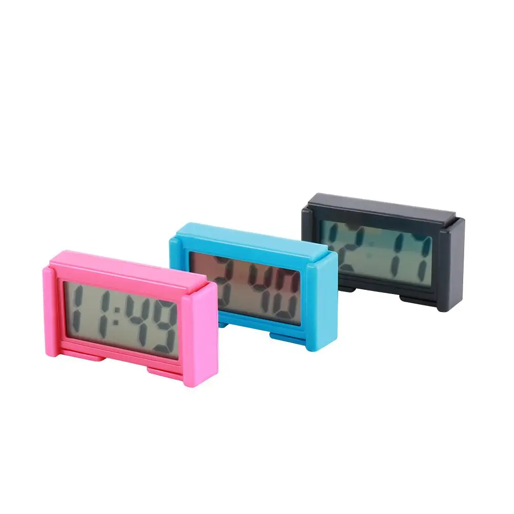 Self-adhesive Dashboard Electronic Digital Clock Calendar Mini Table Clock