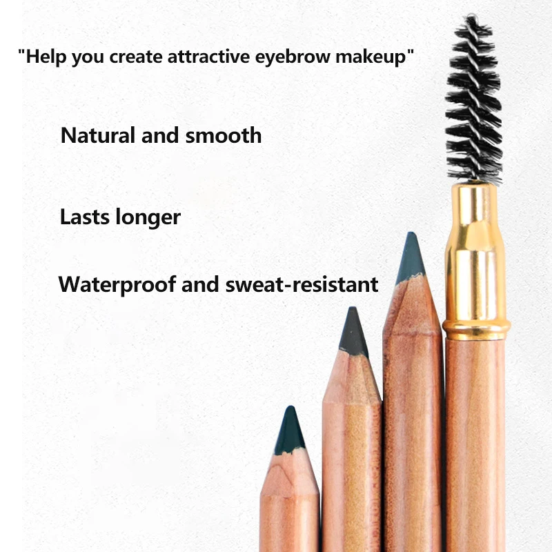 

Professional Eyebrow Pencil with Brush Microblading Pencil Tattoo Waterproof Art Tint Makeup Eyebrow Pen Enhancers Cosmetic Tool