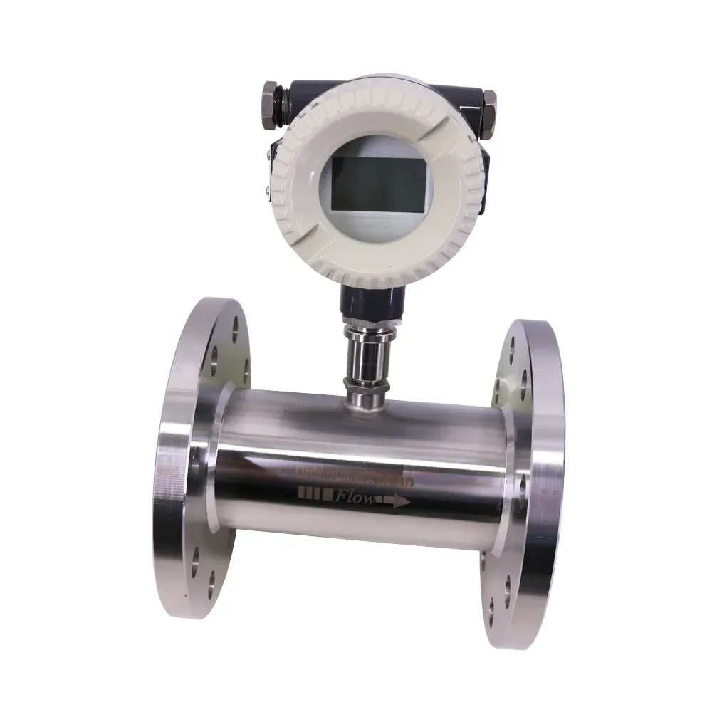 DN80MM Turbine Flowmeter for 3 Inches Pipe Stainless Steel Liquid Flow Meter Signal Output 4-20mA DN80MM
