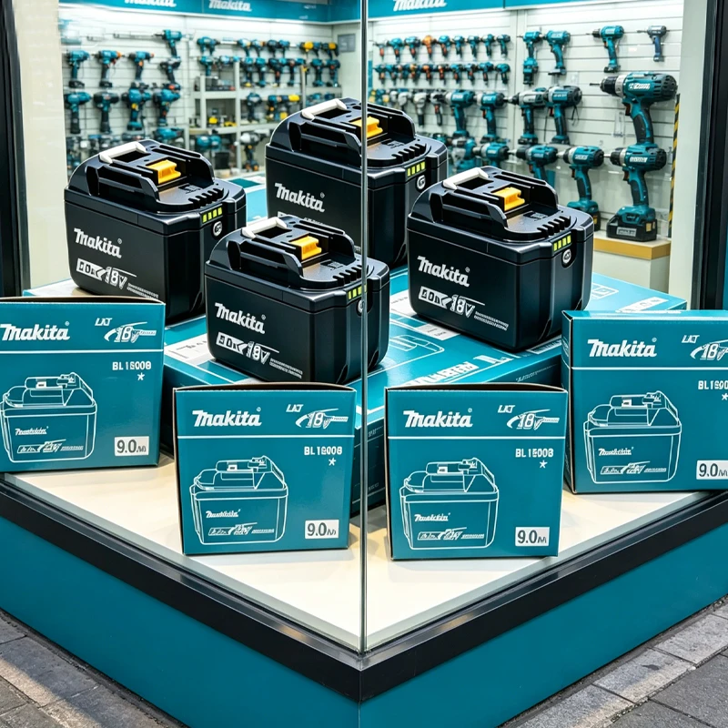 

9000mAH Makita 18V battery for Makita 18V power tools The 18V Makita BL1860B rechargeable battery can replace BL1850B LXT400