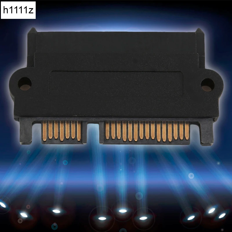 Adaptador SFF-8482 SAS a SATA, convertidor de ángulo de 180 grados, cabezal recto, portátil duradero para ordenador PC, elevador U.2 a SATA3.0 6G