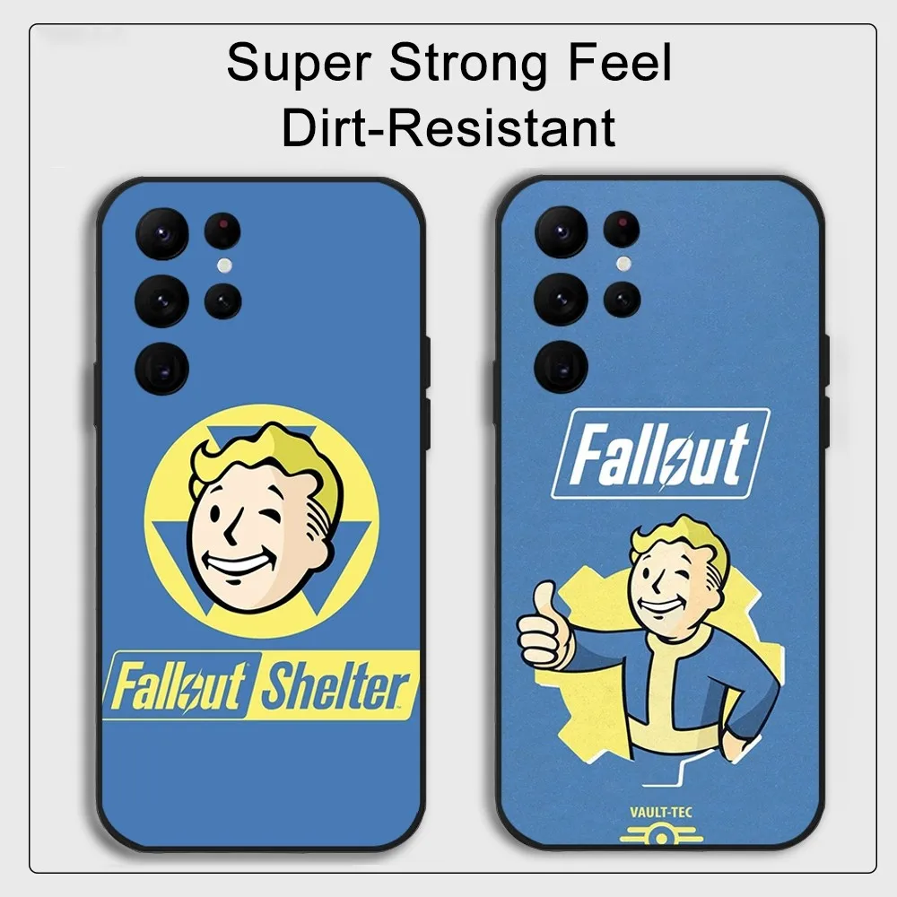 Games F-Fallout S-Shelter Phone Case Samsung S series s20 s21 s22 s23 s24 FE Plus Ultra TPU Soft to Skin-friendly case