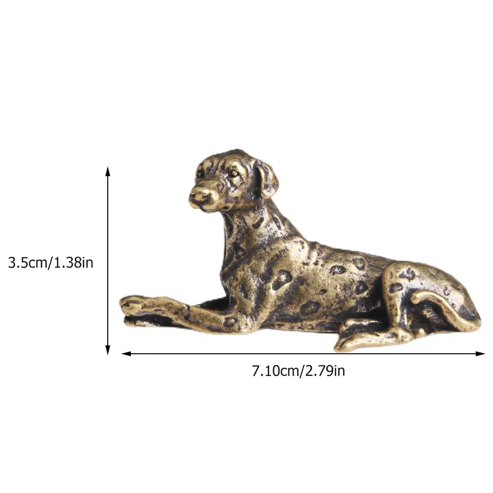 Copper Dog Shaped Paperweight for Calligraphy Painting Desktop Decoration Office Home Study Use Portable Weighted Letter Press