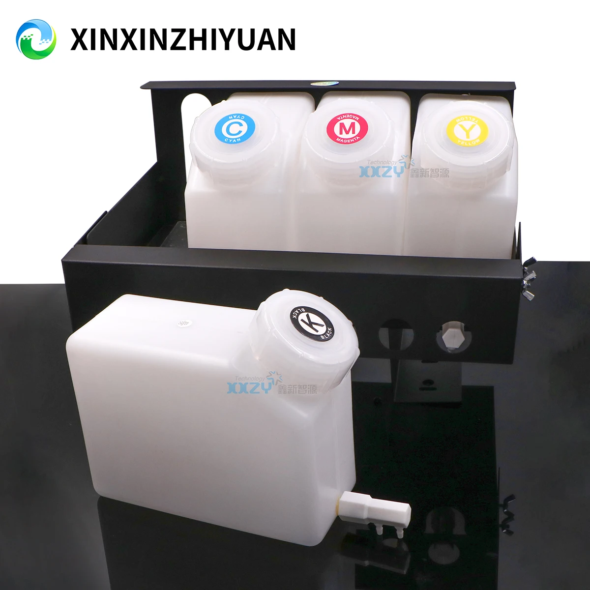 

Экосольвентный принтер с системой непрерывной подачи чернил 4+8 для Mimaki JV33, Mutoh, Roland, с дополнительными баками 220 мл, картриджи CISS