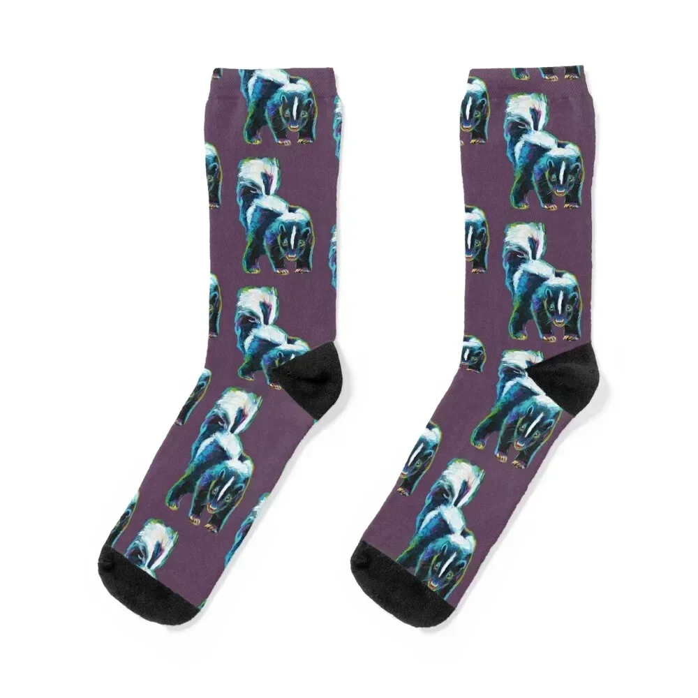 

Skunk by Robert Phelps Socks New year's new year shoes winter Socks Man Women's colored Novelties crazy Socks Female Men's