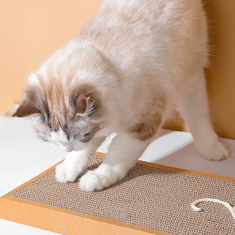 Sisal Mice Cat Scraper Corrugated Cat Scratcher Cardboard Pad for Cats Grinding Nails Durable Cat Claw Sharpener Cat Accessories