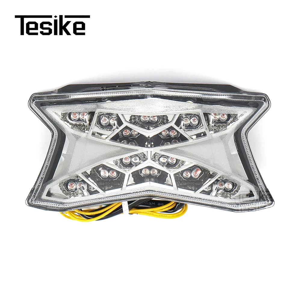 Motorcycle Rear Tail Light Frosted Brake Stop Lamp For Kawasaki Z900 Z650 Ninja 650 LED Taillight Integrated Brake Turn Signal