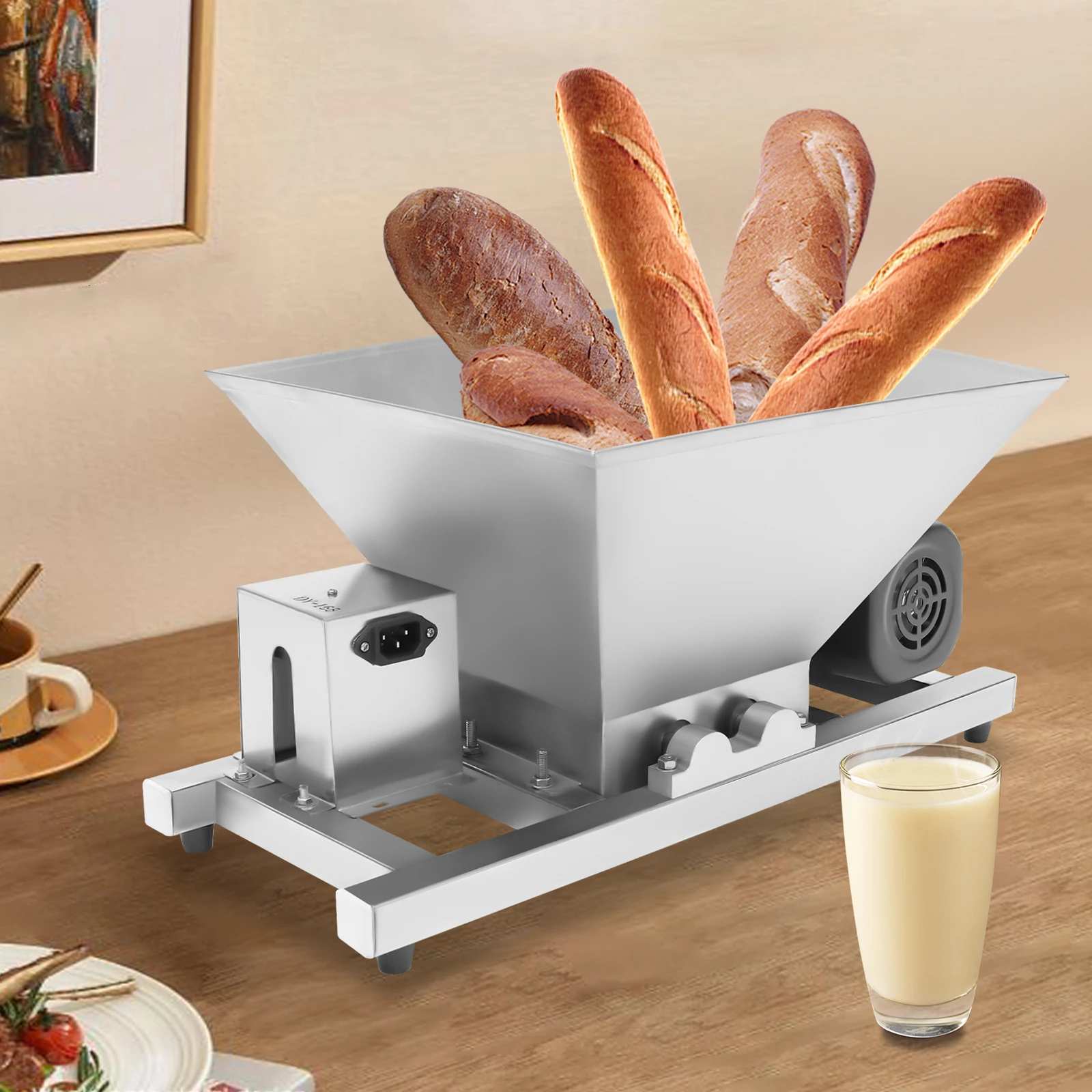 

60W Commercial Fruit, Bread, Brown Sugar Breaking Machine 4L/1.06gal Electric Fruit Grinding Machine