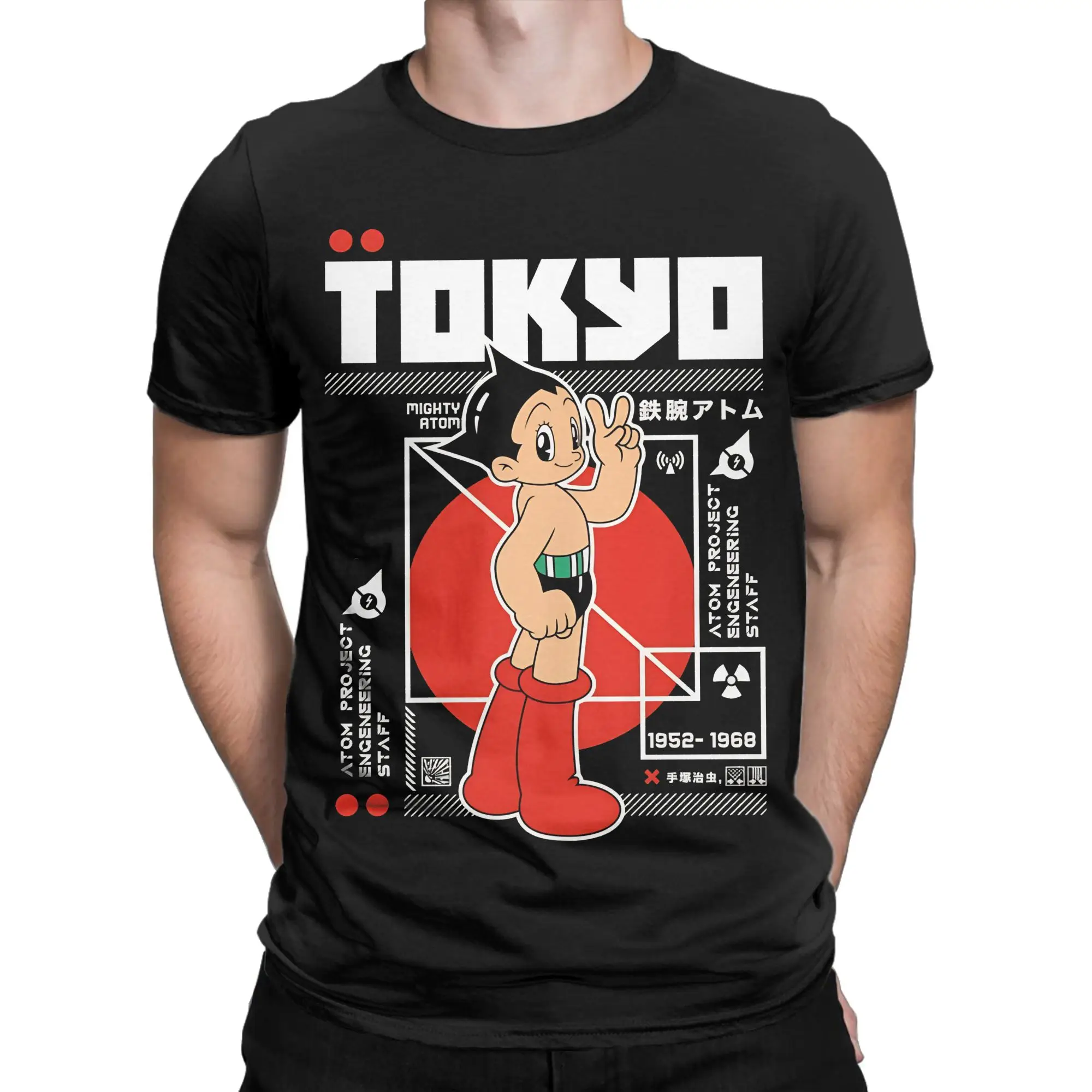 Men Women's The Mighty Atom T Shirt Astroboy Astro Boy Pure Cotton Clothes Vintage Short Sleeve Tee Shirt Birthday Gift T-Shirt