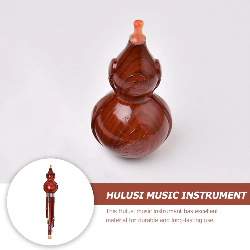 

Ethnic Style Hulusi Wind Instrument Made of Premium Material Great Sound Clarity Easy to Play Ideal for Daily Use and Stage
