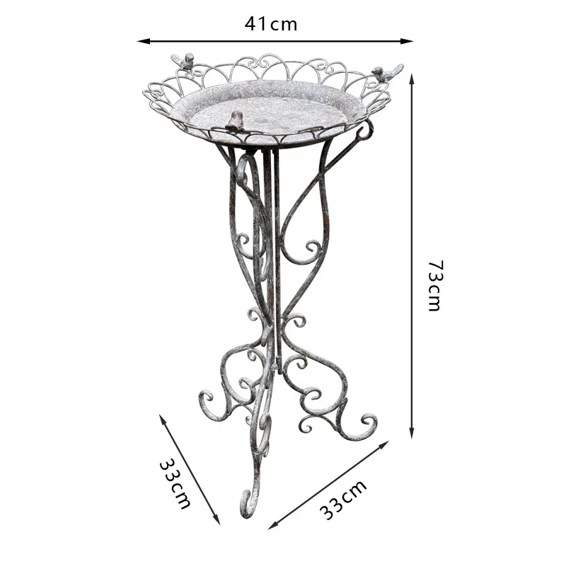 

Export order European wrought iron old flower stand courtyard balcony rack outdoor flower pot bracket gardening decoration