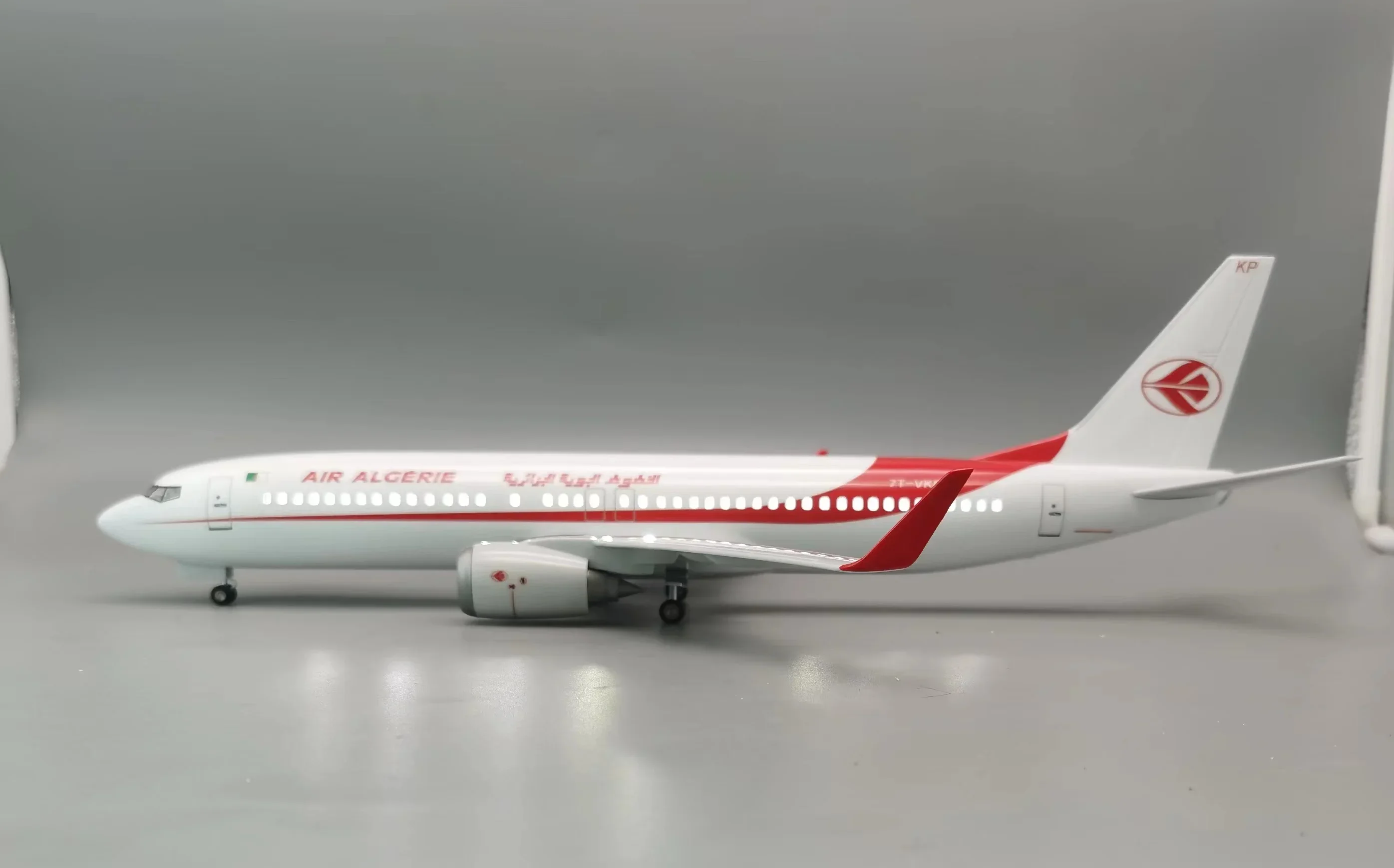 47CM1/85 Scale Boeing B737-800 Model Air Algerie Base Alloy Metal Airplane Airliner Display Stand Adult Boys Children Collection