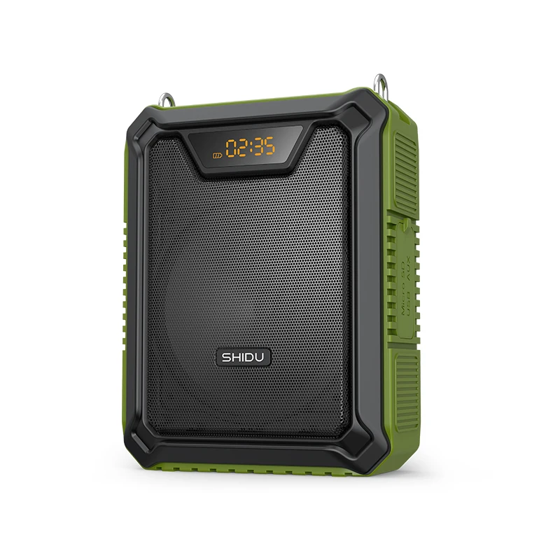 SHIDU IPX5  Waterproof   Portable PA Loudspeaker TYPE-C Rechargeable Bluetooth UHF Wireless Voice Amplifier for Teacher