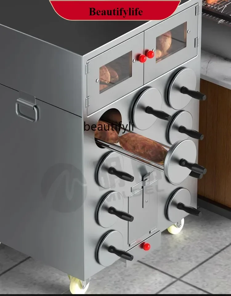 

E132 Sweet Potato Baking Machine Commercial Roasted Sweet Potato Stove Charcoal Gas Street Fantastic Stall Machine