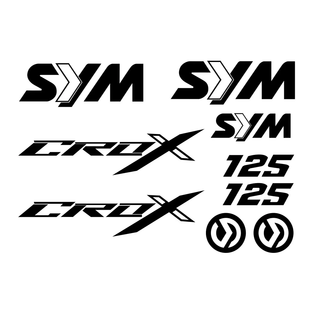 for Sym Crox 125 Decals Stickers