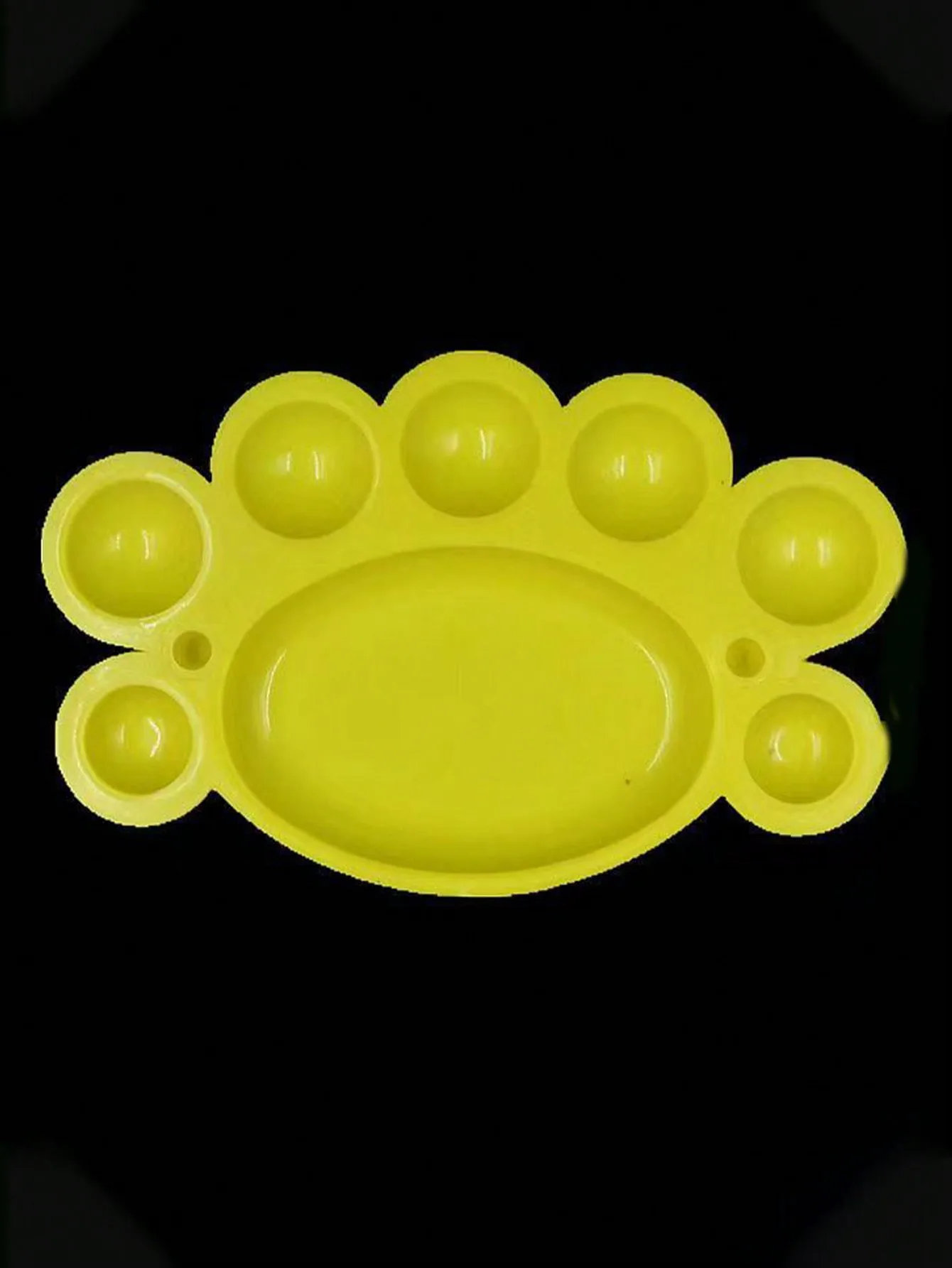 Cute Little Foot‑Shaped Paint Mixing Palette, DIY Pigment Blending Tray For Nail Art Hand‑Painting,Manicure Color Mixing Tool