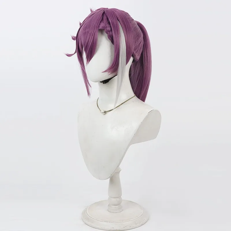 Nijisanji VTuber Banzoin Hakka cosplay wig fixed ponytail Halloween gift