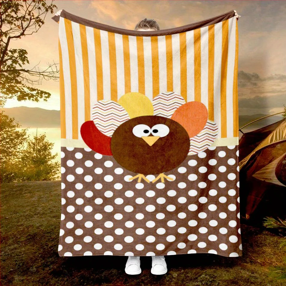 

Thanksgiving Blessings Blanket Cozy Flannel Throw for Family Gatherings AllSeason Comfort Festive Gratitude Gift
