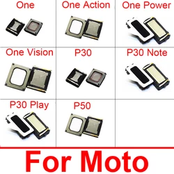 Built-in Earphone Earpiece Top Ear Speaker For Motorola Moto One Power Vision Action P50 P30 Note P30 Play Replacement Parts