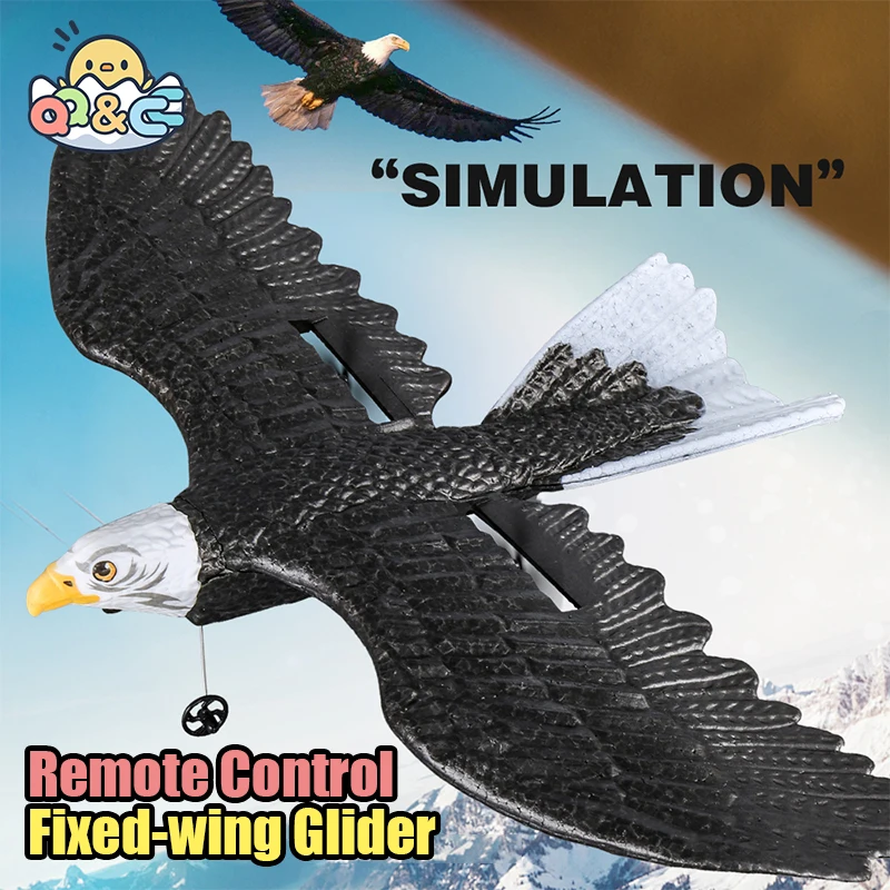 

RC Plane Animals Hawk 2CH 2.4G EPP Remote Control Machine Airplane Fixed-wing Glider RC Aircraft Model Outdoor Toy for Kids Gift