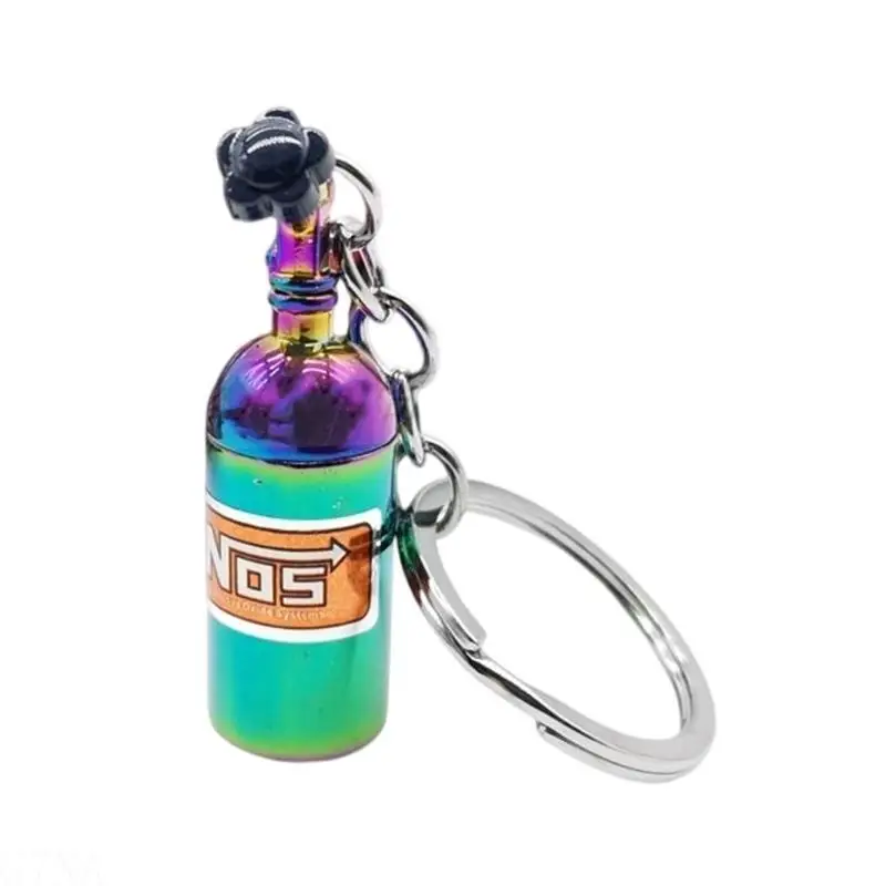 G7NA Bottle Replication Keychain, Aluminum Simulation Keyring, Unique Car Decors Accessory Suitable for Drivers